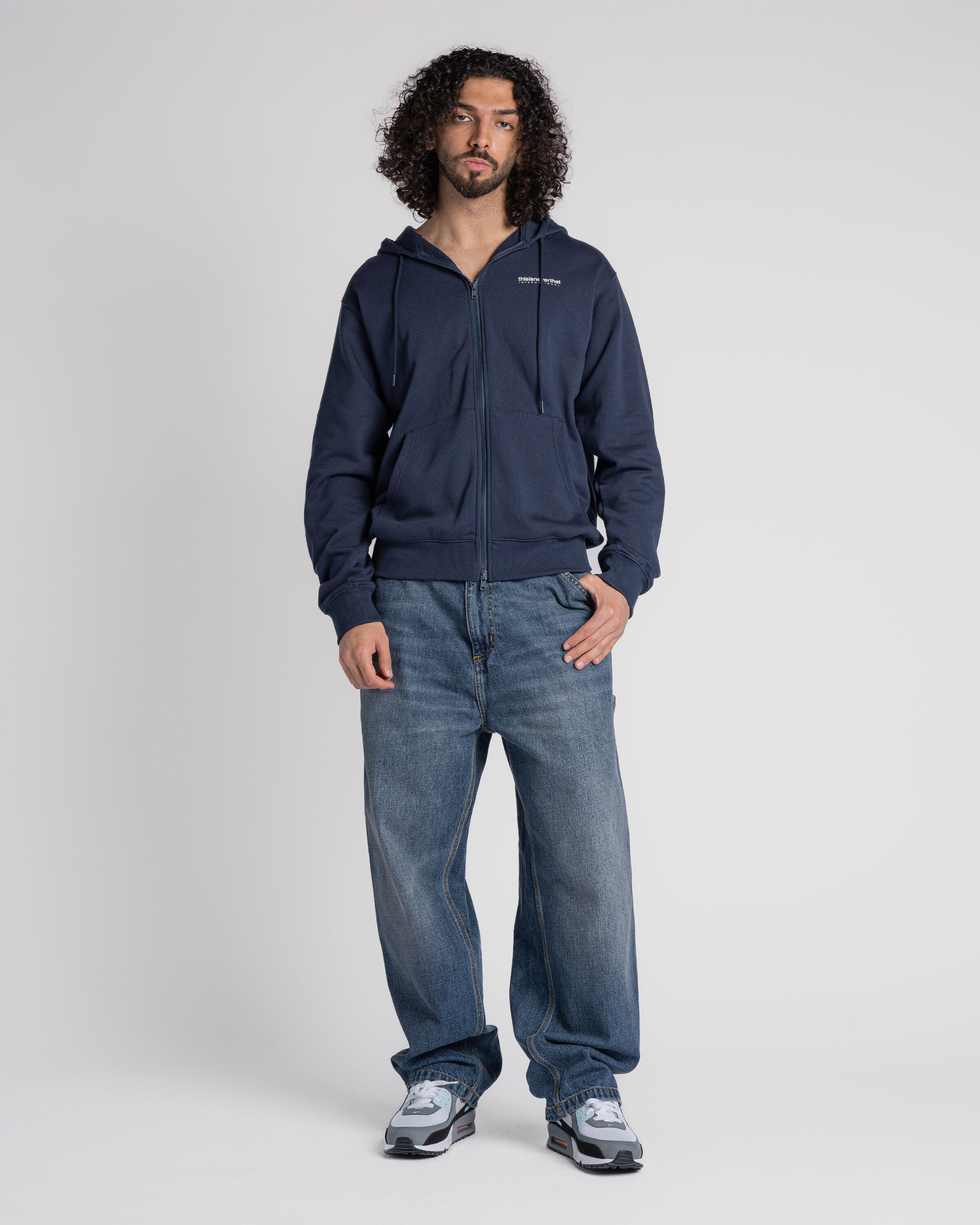 thisisneverthat INTL. Logo Zip Up Hoodie | TN251TSWHZ02